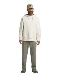 Jack Wolfskin Bluza "Essential" w kolorze kremowym rozmiar: L. Brązowe bluzy Jack Wolfskin, l, bez wzorów, z bawełny, z kapturem. Za 252.12 zł.