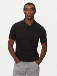 Boss Polo Passenger 50507803 Czarny Slim Fit. Czarne koszulki polo Boss, m, bez wzorów, z bawełny, bez kołnierzyka, bez ramiączek. Za 339.99 zł.