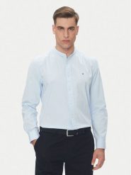 Tommy Hilfiger Koszula MW0MW39966 Błękitny Regular Fit. Niebieskie koszule Tommy Hilfiger, m, bez wzorów, z bawełny, bez kołnierzyka, bez ramiączek. Za 279.99 zł.