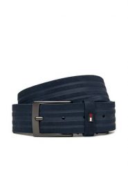 Tommy Hilfiger Pasek Męski AM0AM12820 Granatowy. Niebieskie paski Tommy Hilfiger, bez wzorów, ze skóry. Za 149.99 zł.