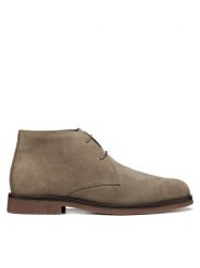Geox Trzewiki U Claudio U6658D 00022 C1321 Beżowy. Brązowe botki sznurowane Geox, bez wzorów, ze skóry, bez obcasa, bez zapięcia. Za 449.99 zł.