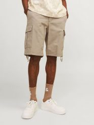 Jack & Jones Bojówki w kolorze beżowym rozmiar: S. Brązowe joggery i bojówki Jack & Jones, s, bez wzorów, z bawełny. Za 70.74 zł.