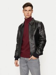 SCHOTT N.Y.C. Kurtka skórzana LC5100RIB Czarny Regular Fit. Czarne kurtki SCHOTT N.Y.C., m, bez wzorów, ze skóry, bez kaptura. Za 1,549.00 zł.