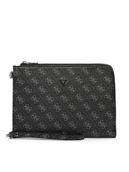 Guess Saszetka PMBALO P5235 Czarny. Czarne saszetki i nerki Guess, z aplikacjami, ze skóry, bez dodatków. Za 294.99 zł.