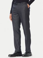 BOSS Spodnie garniturowe 50571984 Granatowy Slim Fit. Niebieskie eleganckie spodnie Boss, m, bez wzorów, z materiału. Za 584.99 zł.