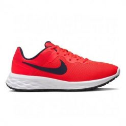 Buty do biegania męskie Nike Revolution 6 NN. Czerwone buty do biegania Nike, bez wzorów, z materiału, bez zapięcia, do biegania, nike revolution. Za 407.00 zł.