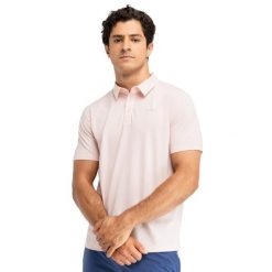 Męska tenisowa koszulka polo pique sport.tennis Siroko Slice Pink. Czerwone koszulki polo SIROKO, m, bez wzorów, bez kołnierzyka, bez ramiączek. Za 211.00 zł.