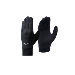 Rękawiczki do biegania Mizuno Warmalite. Czarne rękawiczki Mizuno, bez wzorów, z elastanu. Za 55.99 zł.