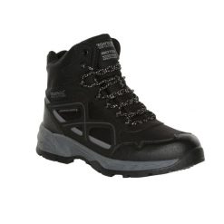 Męskie Buty Do Chodzenia Vendeavour. Czarne buty turystyczne Regatta, bez wzorów, z materiału, bez zapięcia, trekkingowe. Za 279.99 zł.