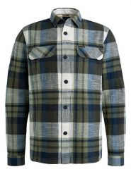 PME Legend Koszula - Regular fit - w kolorze oliwkowo-kremowo-niebieskim rozmiar: XXL. Brązowe koszule PME Legend, xxl, bez wzorów, z bawełny, bez kołnierzyka, bez ramiączek. Za 171.28 zł.