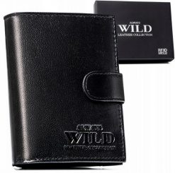 Portfel skórzany Always Wild N4L-P-GTS czarny. Czarne portfele Always Wild, bez wzorów, ze skóry. Za 59.99 zł.