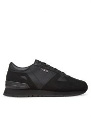 Guess Sneakersy FMTTRE FAB12 Czarny. Czarne buty sportowe casual Guess, z aplikacjami, ze skóry, bez zapięcia. Za 529.99 zł.