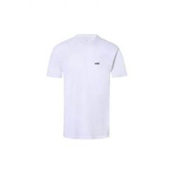 Koszulka sportowa męska Vans MN Left Chest Logo Tee. Białe t-shirty sportowe Vans, bez wzorów, bez ramiączek, trekkingowe. Za 199.00 zł.