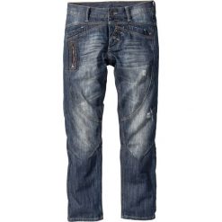 Dżinsy Regular Fit Straight bonprix niebieski "used". Jeansy marki bonprix. Za 59.99 zł.