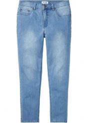 "Dżinsy ""power-stretch""T-400, w wygodnym fasonie, Classic Fit Tapered". Niebieskie jeansy bonprix, m. Za 119.99 zł.