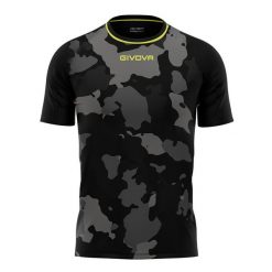Givova Shirt Army Interlock S, krótki rękaw, ciemnoszary. Brązowe bluzki z długim rękawem Givova, s, bez wzorów, bez kołnierzyka, bez ramiączek. Za 188.99 zł.