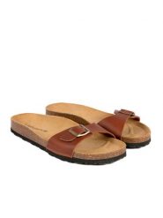 BABUNKERS Family Skórzane klapki w kolorze brązowym rozmiar: 40. Brązowe klapki BABUNKERS Family, ze skóry. Za 173.99 zł.