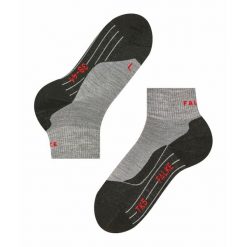 Skarpetki Falke TK5 Short. Szare skarpety Falke, bez wzorów, z poliamidu. Za 156.50 zł.