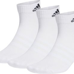 Skarpety stopki unisex Adidas 3 pary. Białe skarpety Adidas, bez wzorów, z bawełny. Za 42.00 zł.