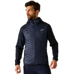 Męska Kurtka Hybrydowa Andreson. Niebieskie kurtki Regatta, m, bez wzorów, z elastanu, z kapturem. Za 215.99 zł.