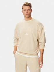 Adidas Bluza Seasonal Essentials Collegiate French Terry Crew KF4253 Beżowy Regular Fit. Brązowe bluzy Adidas, m, bez wzorów, z bawełny, bez kaptura. Za 259.99 zł.
