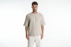 Xagon T-shirt | P26082V 1004T | Mężczyzna | Beżowy. Brązowe t-shirty Xagon, m, bez wzorów, z bawełny, bez kołnierzyka, bez ramiączek. W wyprzedaży za 269.00 zł.