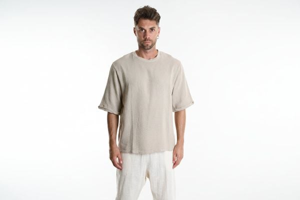 Xagon T-shirt | P26082V 1004T | Mężczyzna | Beżowy. Brązowe t-shirty Xagon, m, bez wzorów, z bawełny, bez kołnierzyka, bez ramiączek. W wyprzedaży za 299.00 zł.