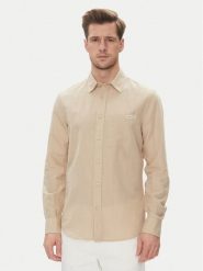 Calvin Klein Jeans Koszula J30J327295 Beżowy Regular Fit. Brązowe koszule Calvin Klein Jeans, m, bez wzorów, z bawełny, bez kołnierzyka, bez ramiączek. Za 349.99 zł.