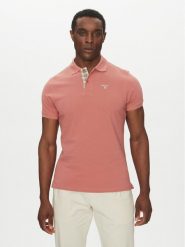 Barbour Polo Tartan MML0012PI55 Różowy Regular Fit. Czerwone koszulki polo Barbour, m, bez wzorów, z bawełny, bez kołnierzyka, bez ramiączek. Za 279.99 zł.