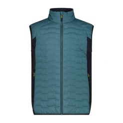Kurtka puchowa bez rękawów CMP PrimaLoft Black Thermoplume. Żółte kurtki CMP, bez wzorów, z materiału, z kapturem. Za 372.50 zł.