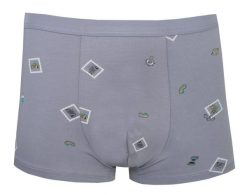 Obcisłe Bokserki, Majtki z Elastanem - Alties - Popielate, Znaczek Pocztowy. Szare bokserki Alties, l, bez wzorów, z bawełny. Za 35.00 zł.