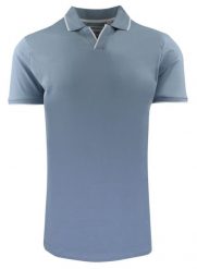 Oryginalna Koszulka Polo - Brave Soul - Niebieska. Niebieskie koszulki polo Brave Soul, l, bez wzorów, z bawełny, bez kołnierzyka, bez ramiączek. Za 75.00 zł.