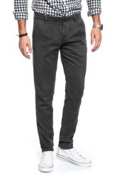 MUSTANG SPODNIE MĘSKIE Cropped Chino 1010056 4087. Czarne eleganckie spodnie Mustang, l, z materiału. W wyprzedaży za 79.99 zł.