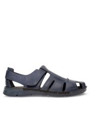 Lasocki Sandały MI08-Pilton-01 Granatowy. Niebieskie sandały Lasocki, ze skóry, bez zapięcia. Za 149.99 zł.