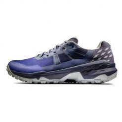 Buty trekkingowe męskie Mammut Sertig Ii Low Gtx. Niebieskie buty trekkingowe Mammut, bez wzorów, z materiału, bez zapięcia, trekkingowe. Za 778.00 zł.