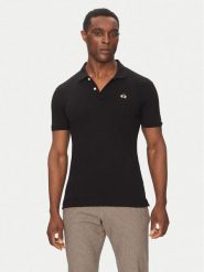 La Martina Polo Piquet CCMP02 PK001 Czarny Slim Fit. Czarne koszulki polo La Martina, m, bez wzorów, z bawełny, bez kołnierzyka, bez ramiączek. Za 269.99 zł.