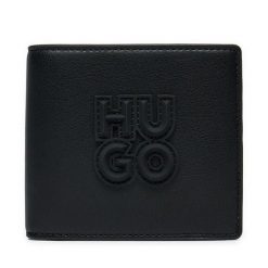 Portfel HUGO. Czarne portfele Hugo, bez wzorów. Za 309.99 zł.
