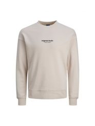 Jack&Jones Bluza Vesterbro 12241694 Beżowy Relaxed Fit. Brązowe bluzy Jack&Jones, m, bez wzorów, z syntetyku, bez kaptura. Za 89.99 zł.