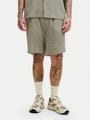 Jack & Jones Szorty materiałowe Jaiden 12274758 Khaki Relaxed Fit. Brązowe szorty Jack & Jones, m, bez wzorów, z bawełny. Za 119.99 zł.