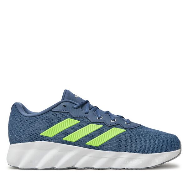 Buty do biegania adidas. Niebieskie buty do biegania Adidas, bez wzorów, bez zapięcia, do biegania. Za 599.99 zł.