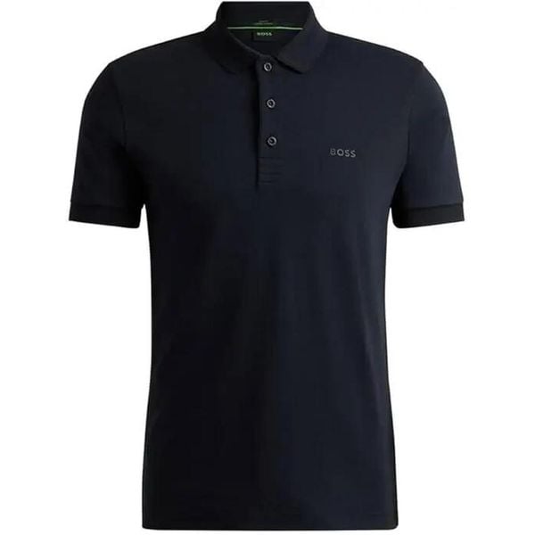 Polo BOSS Paule BLU (50538100-402). Czarne koszulki polo Boss, bez wzorów, bez ramiączek. Za 309.00 zł.