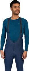 Legginsy na ramiączkach Endura FS260-Pro Thermo II. Niebieskie legginsy długie sportowe ENDURA, l, bez wzorów, z materiału, rowerowe. Za 419.99 zł.