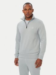 BOSS Sweter Zetrust 50468926 Szary jasny Regular Fit. Szare swetry rozpinane Boss, l, bez wzorów, z bawełny, bez kołnierzyka, bez ramiączek. Za 599.99 zł.