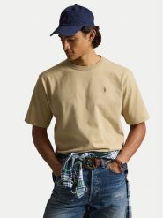Polo Ralph Lauren T-Shirt 710A12979002 Beżowy Regular Fit. Brązowe koszulki polo Polo Ralph Lauren, l, bez wzorów, z bawełny, bez kołnierzyka, bez ramiączek. Za 419.99 zł.