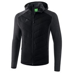 Pikowana kurtka Erima Function w kolorze czarnym. Czarne kurtki Erima, m, bez wzorów, z materiału, z kapturem. Za 337.50 zł.