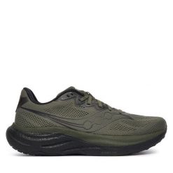 Buty do biegania Saucony. Zielone buty do biegania Saucony, bez wzorów, bez zapięcia, do biegania. Za 699.99 zł.
