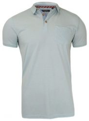 Błękitna Koszulka Polo, Bez Nadruku - Brave Soul, Męska. Niebieskie koszulki polo Brave Soul, m, bez wzorów, z bawełny, bez kołnierzyka, bez ramiączek. Za 59.00 zł.