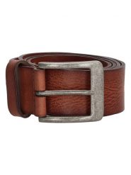 HIDE & STITCHES Skórzany pasek w kolorze jasnobrązowym rozmiar: onesize. Brązowe paski HIDE & STITCHES, bez wzorów, z materiału. Za 60.99 zł.