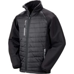 Kurtka Result Softshell Rembourrée Black Compass. Czarne kurtki RESULT, m, bez wzorów, z poliesteru, bez kaptura. Za 201.45 zł.