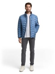 Tom Tailor Pikowana kurtka Mężczyźni niebieski, S. Niebieskie kurtki Tom Tailor, m, bez wzorów, bez kaptura. Za 279.95 zł.